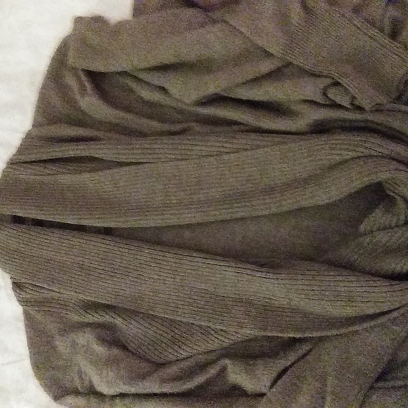 Women's FAB LUX Merino Wool Cape w/Cowl Neck+Chic Capped Leather Elbows. Sz:S - Picture 8 of 8